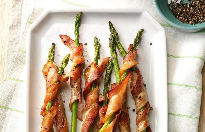 Air-Fryer Bacon-Wrapped Asparagus